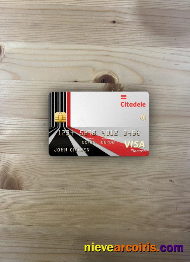 Lithuania (Litva) Citadele bank visa electron card photolook